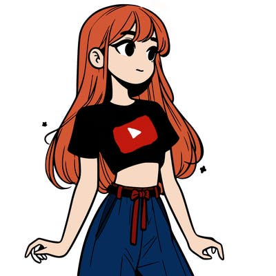 girl in a cute crop top