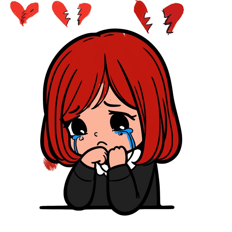 sad girl crying