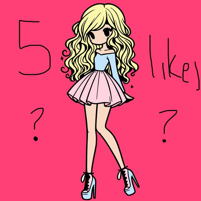 girl with short dress and high heels with long curly hair