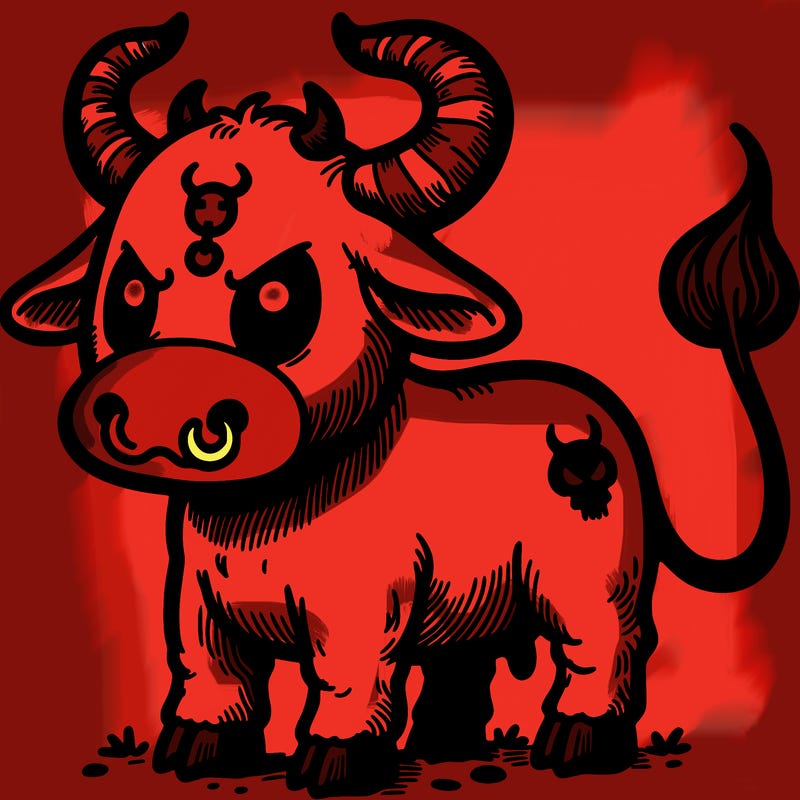 demonic cow