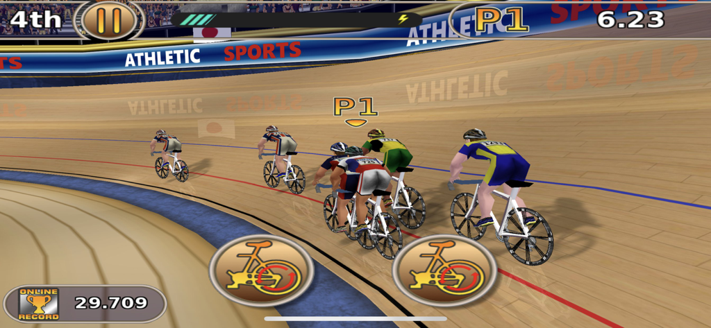 Athletics: Summer Sports Full - A track cycling race within a 3D velodrome stadium