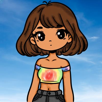 girl in a cute crop top