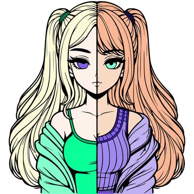 realistic girl split