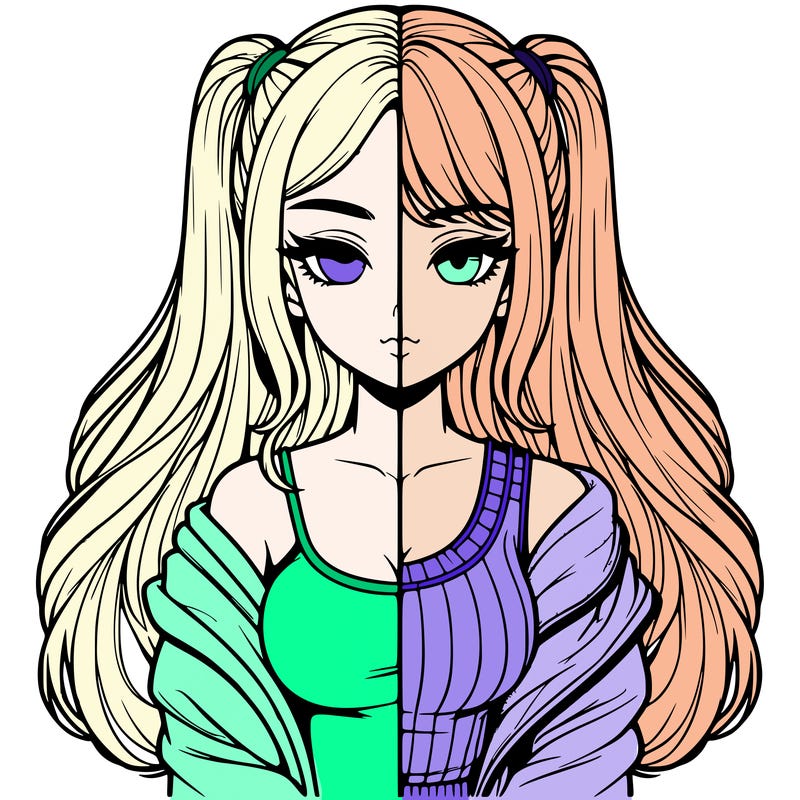 realistic girl split