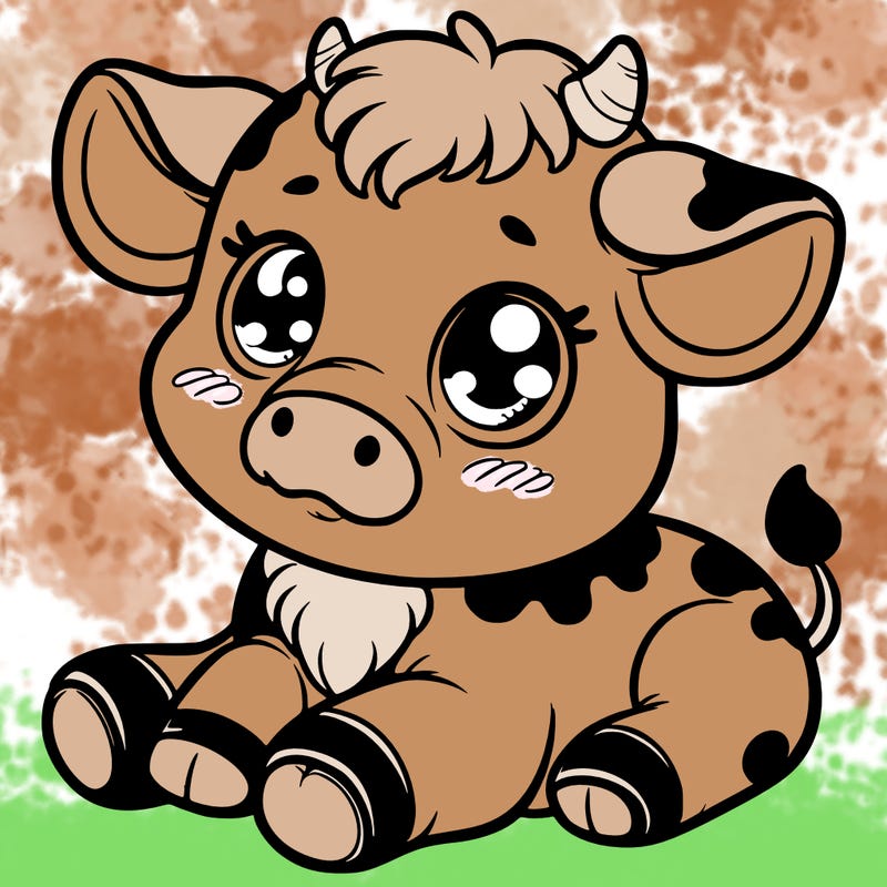 cute baby cow