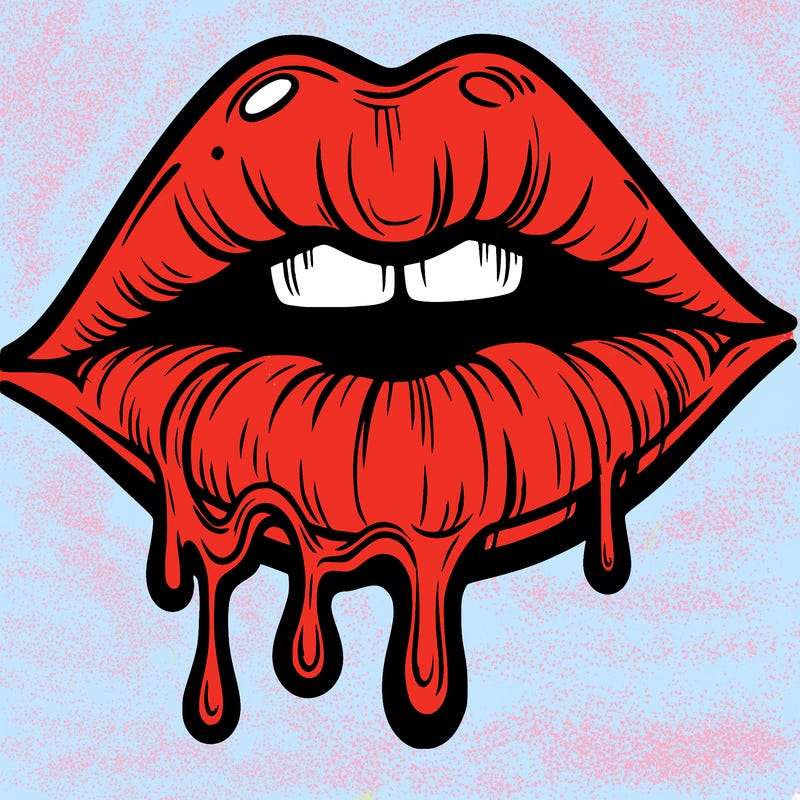 lips that look realistic and drip