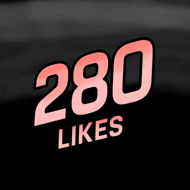the number 280 likes