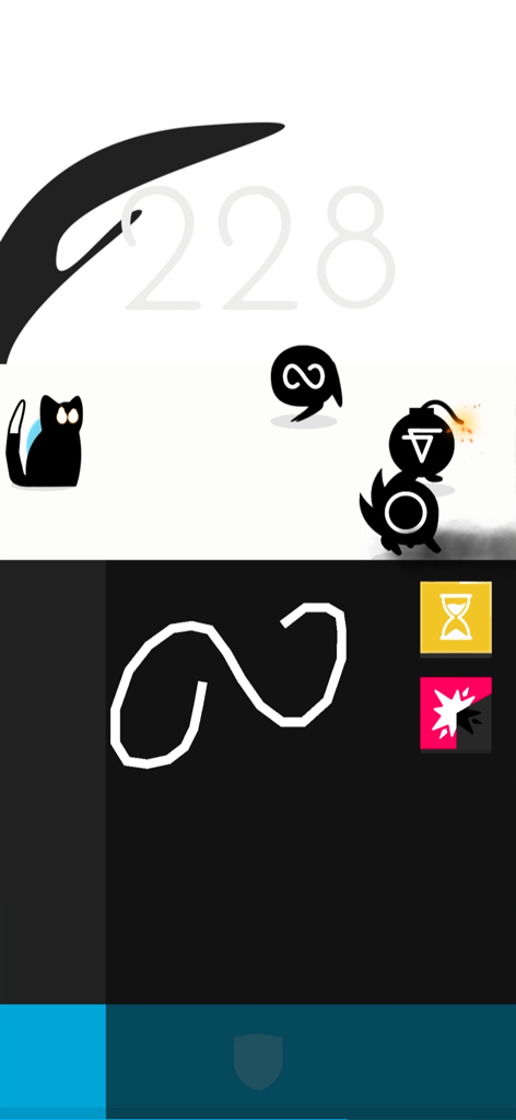 Divineko - Magic Cat - Gato mágico de Divineko desenhando formas para lançar feitiços e derrotar inimigos