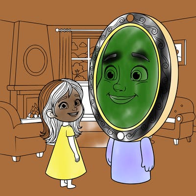 show me in mirror and zoe