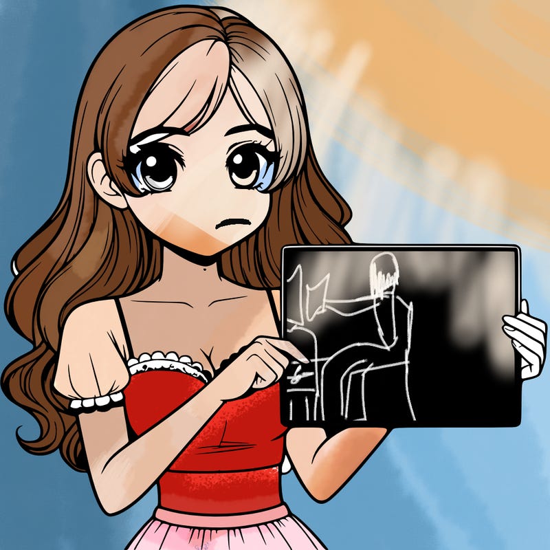 realistic pretty girl holding blank sign