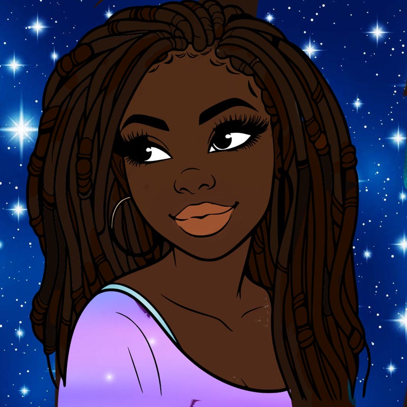 beautiful woman with dreadlocks