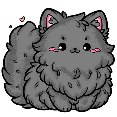 cute fluffy cat
