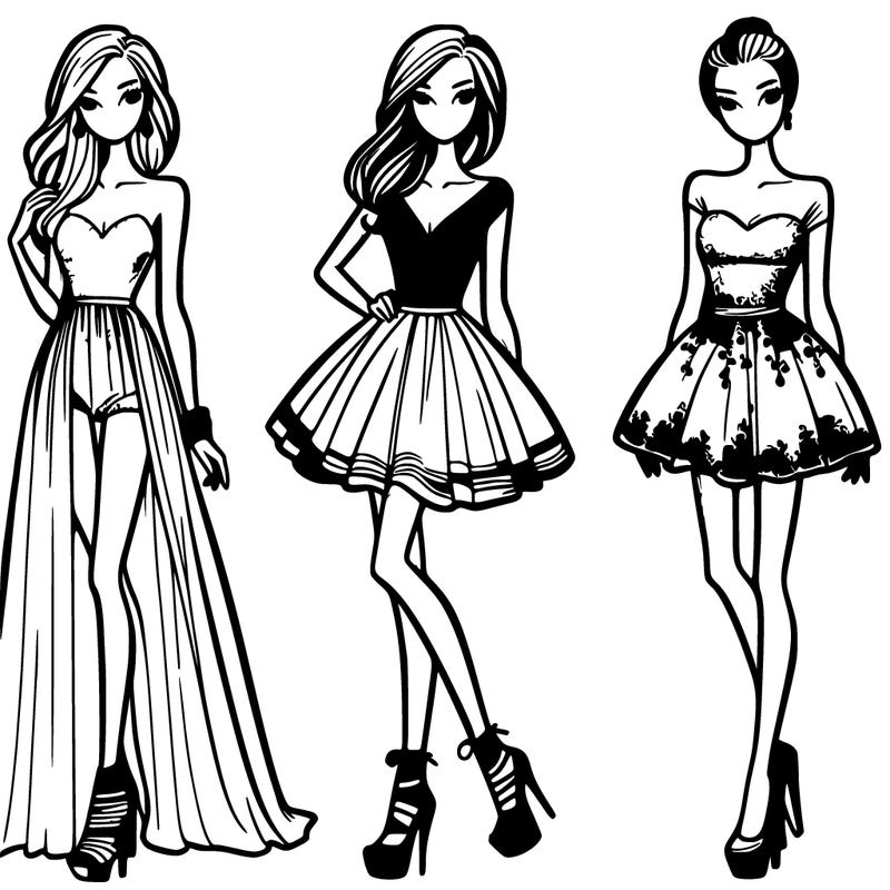 fashion models dresses