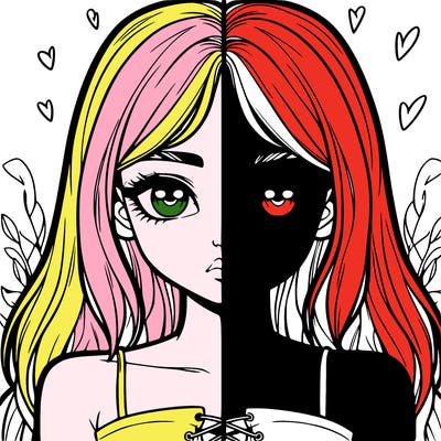 realistic girl split