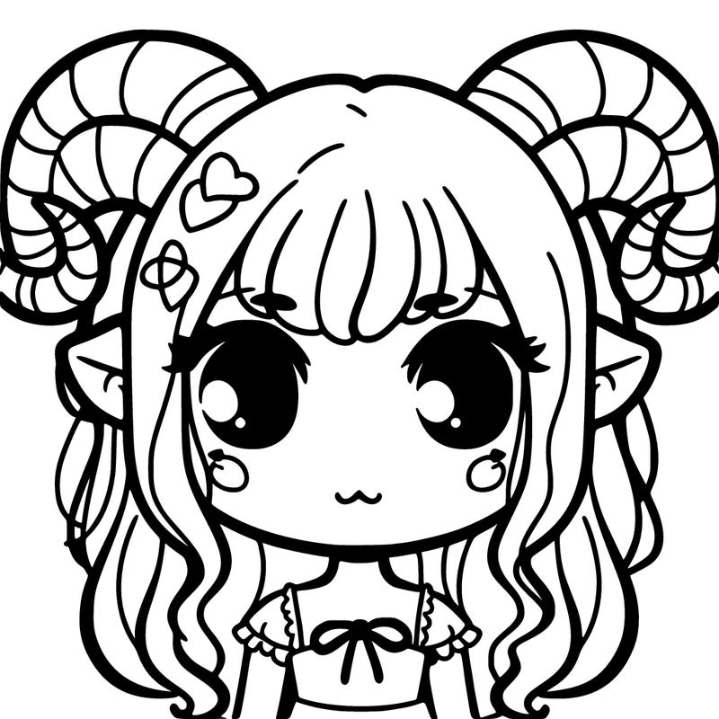 girl with horns