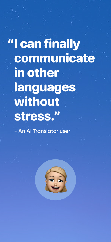Reseña de usuario de la aplicación Traductor IA Definitivo sobre comunicación sin estrés en varios idiomas
