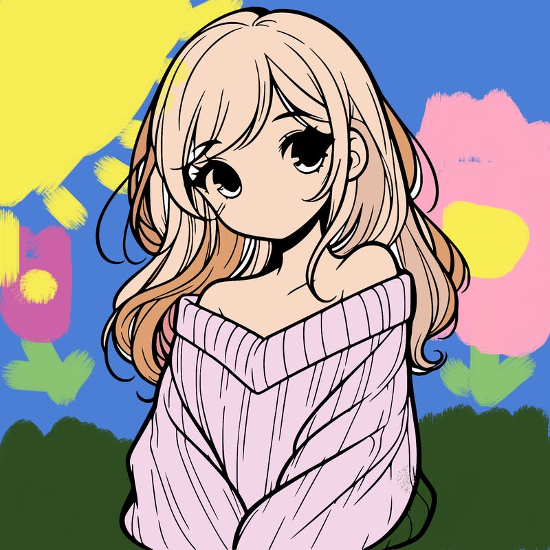 shy pretty girl wearing a sweater that is falling off one shoulder portrait