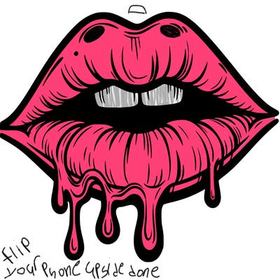 lips that look realistic and drip