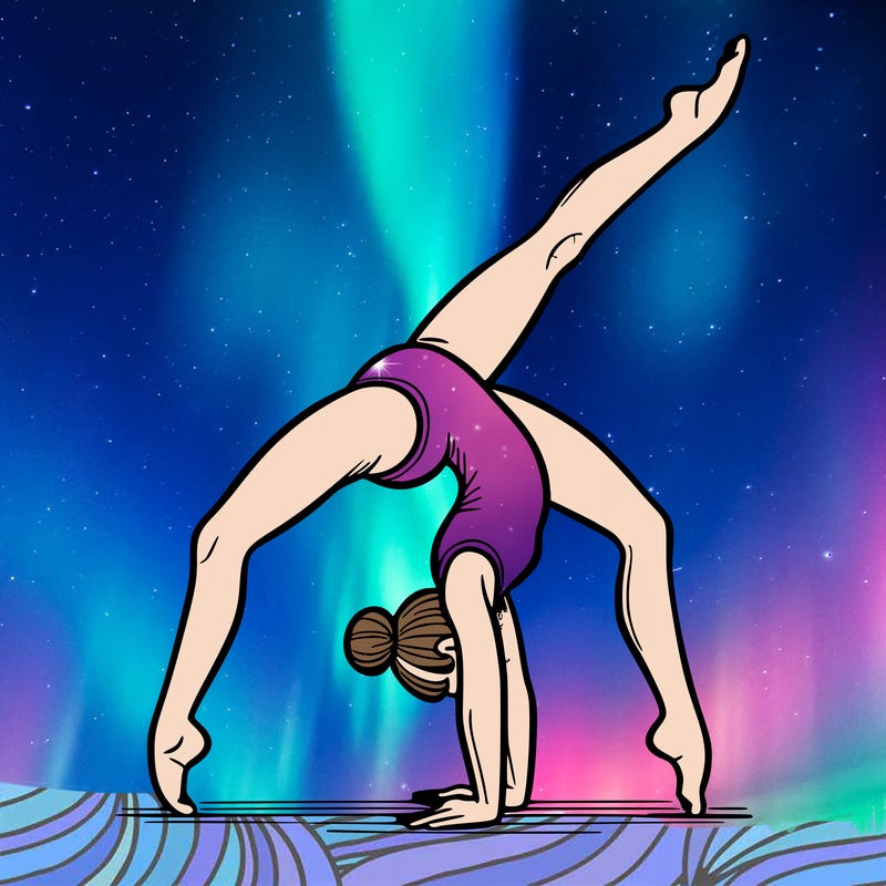 gymnastics handstand split