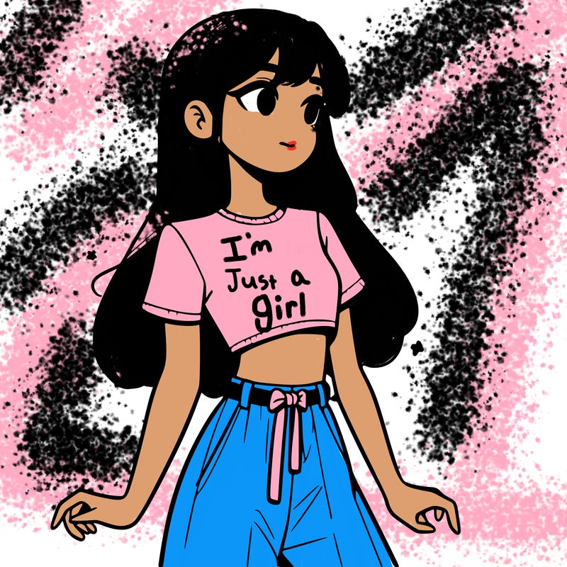 girl in a cute crop top