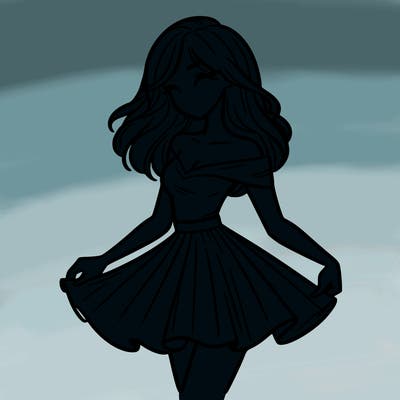 woman in skirt