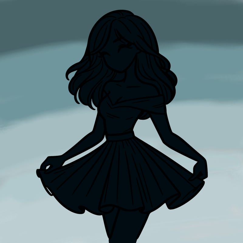 woman in skirt