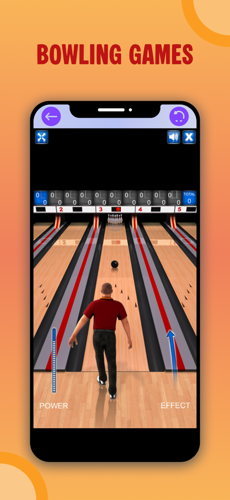 No Wifi Games: Play offline - 와이파이 없이 즐기는 게임 앱에서 3D 볼링 게임을 하는 사람