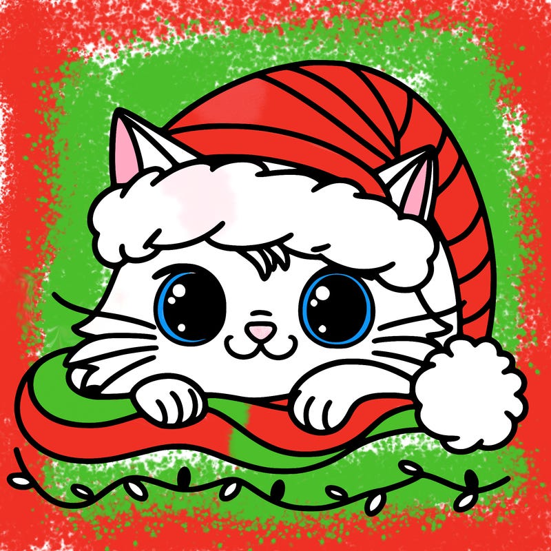 cat christmas