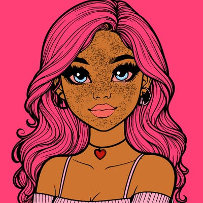 realistic pretty girl