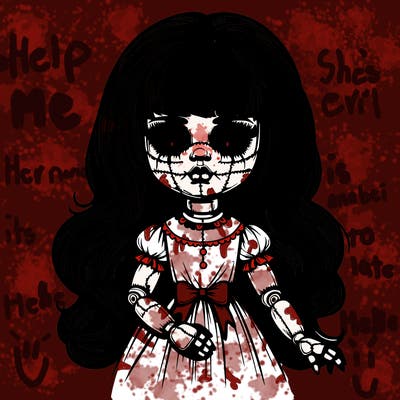 beautiful realistic creepy doll