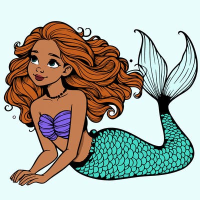 a realistic mermaid