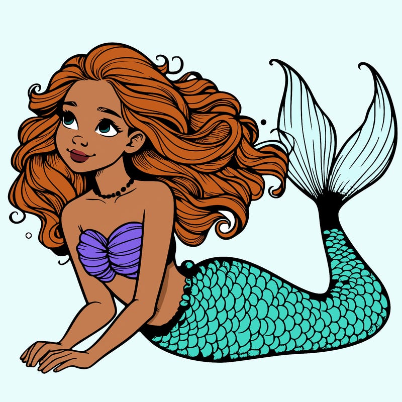 a realistic mermaid