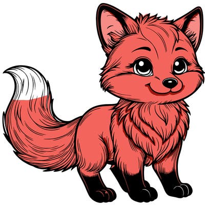 realistic fox