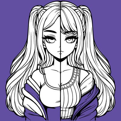 realistic girl split