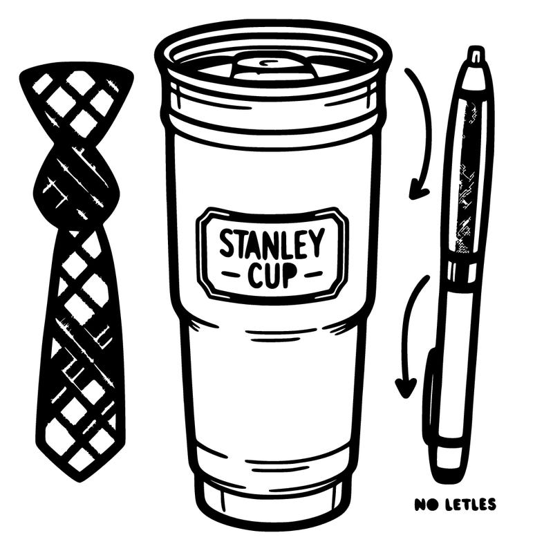 a preppy stanley cup tumbler