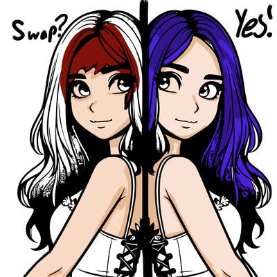 a realistic girl split