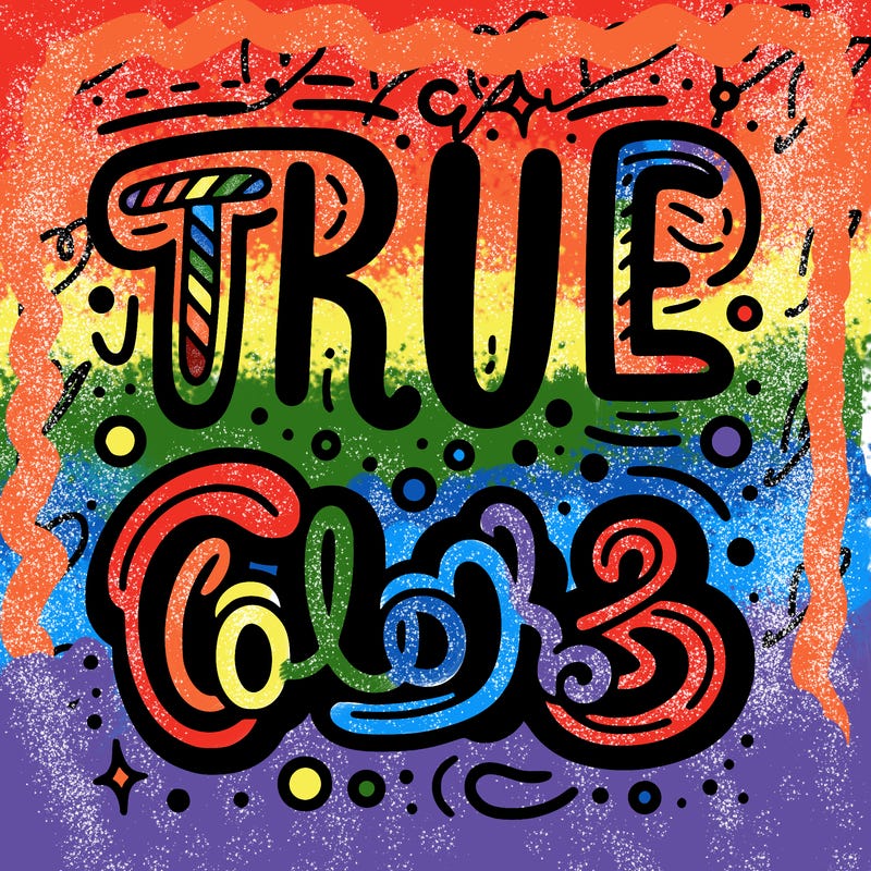 "true colors" written
