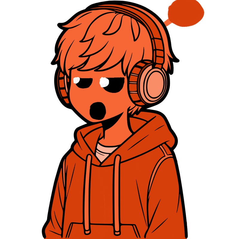 boy with white hoodie and headphones