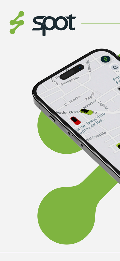 Resser Spot - Resser Spot app displaying real-time vehicle locations on a map