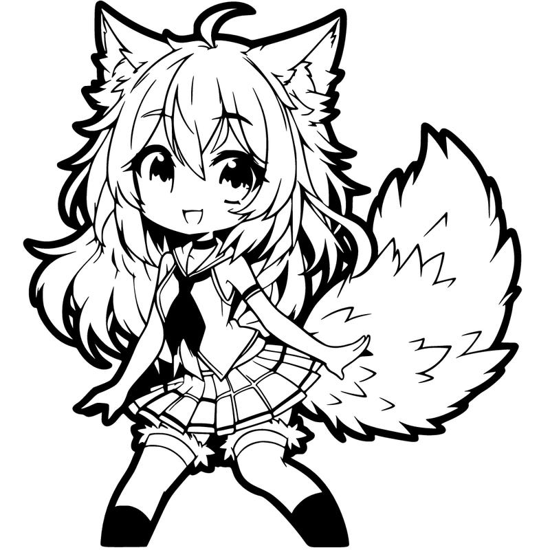 anime wolf girl
