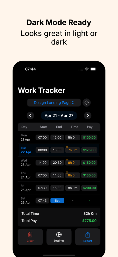 Timesheet: Hours Tracker - Utilities App | MWM