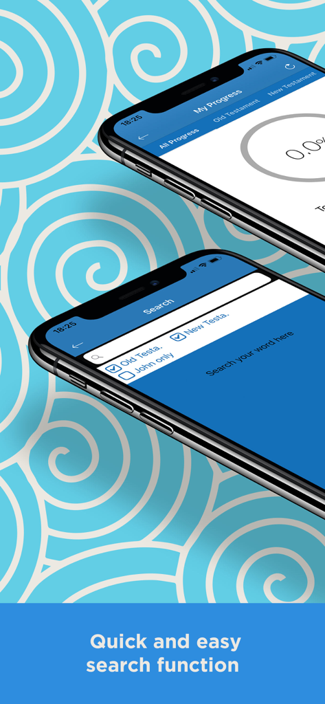 Young Literal Bible -YLT Bible - Pantalla de búsqueda y seguimiento del progreso en la aplicación Young Literal Bible