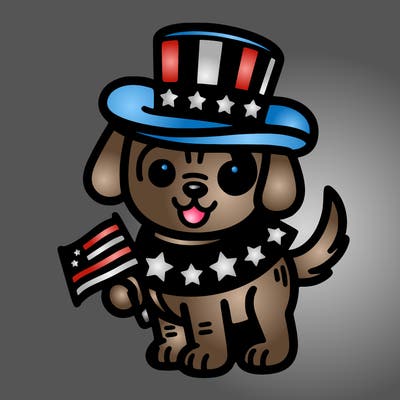 4th of july dog