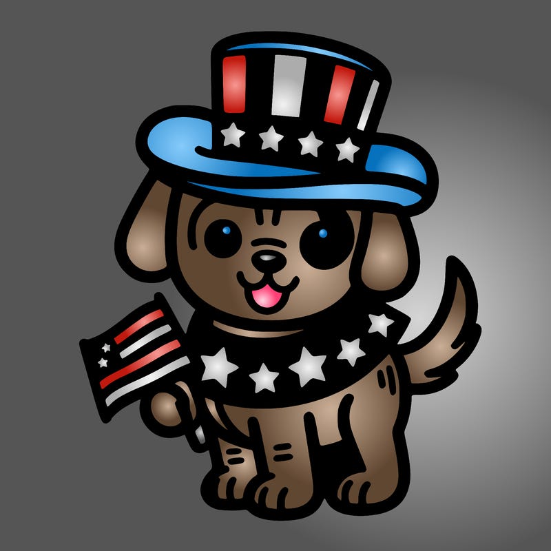 4th of july dog