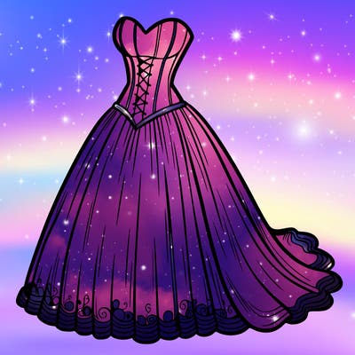 wedding dress-corset and a long and flowy skirt