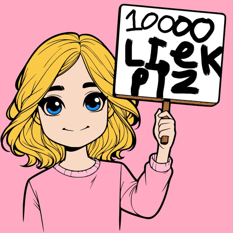 realistic girl holding up a sign