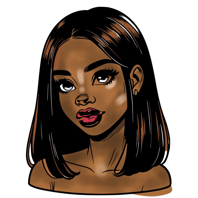 realistic black girl