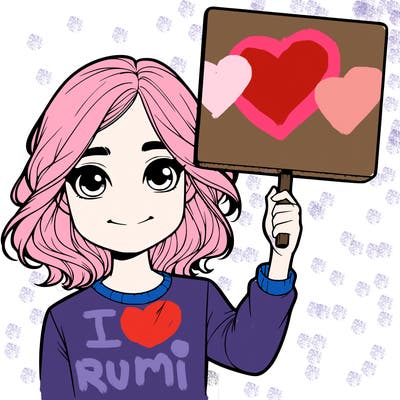 realistic girl holding up a sign