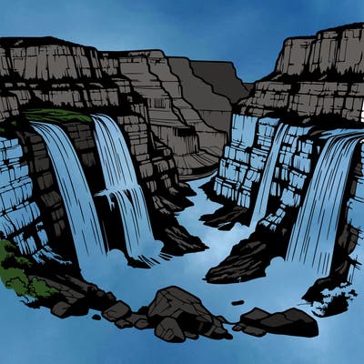 grand canyon waterfall