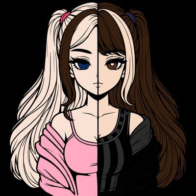 realistic girl split